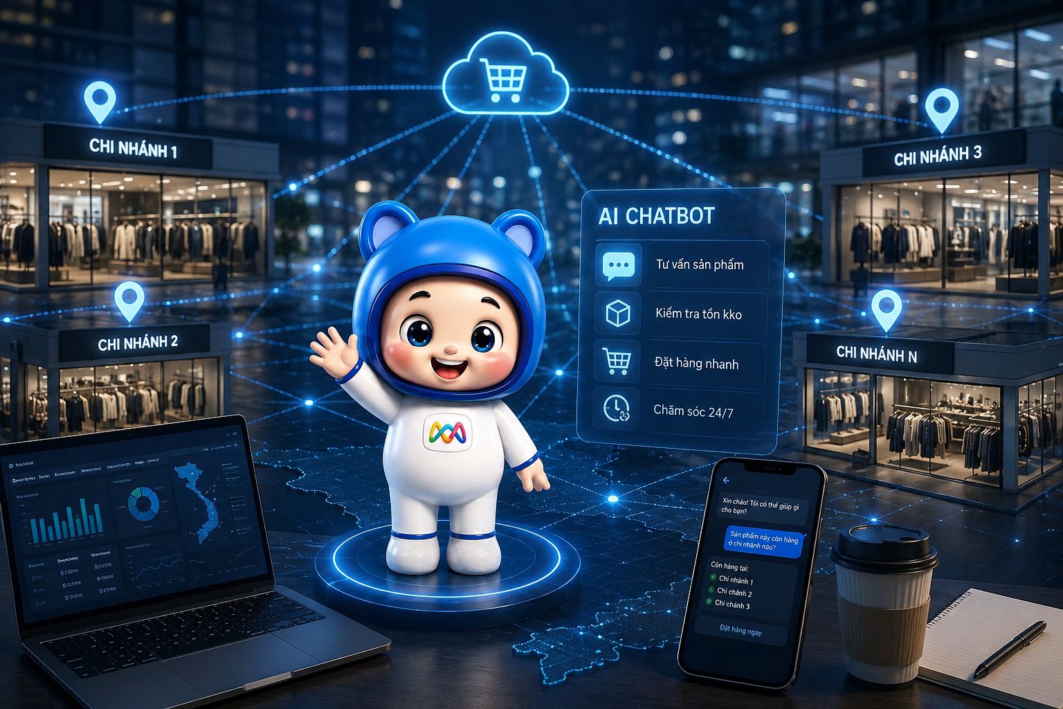 Chatbot AI Chuỗi Cửa Hàng: Giải Pháp Tối Ưu Vận Hành & Bứt Phá Doanh Số